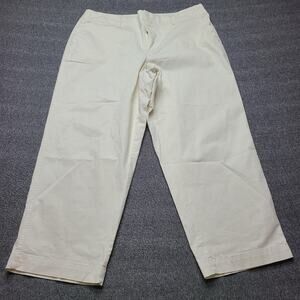 A New Day Pants Womens‎ 17R Beige High Rise Straight Leg Stretch Cotton Spandex